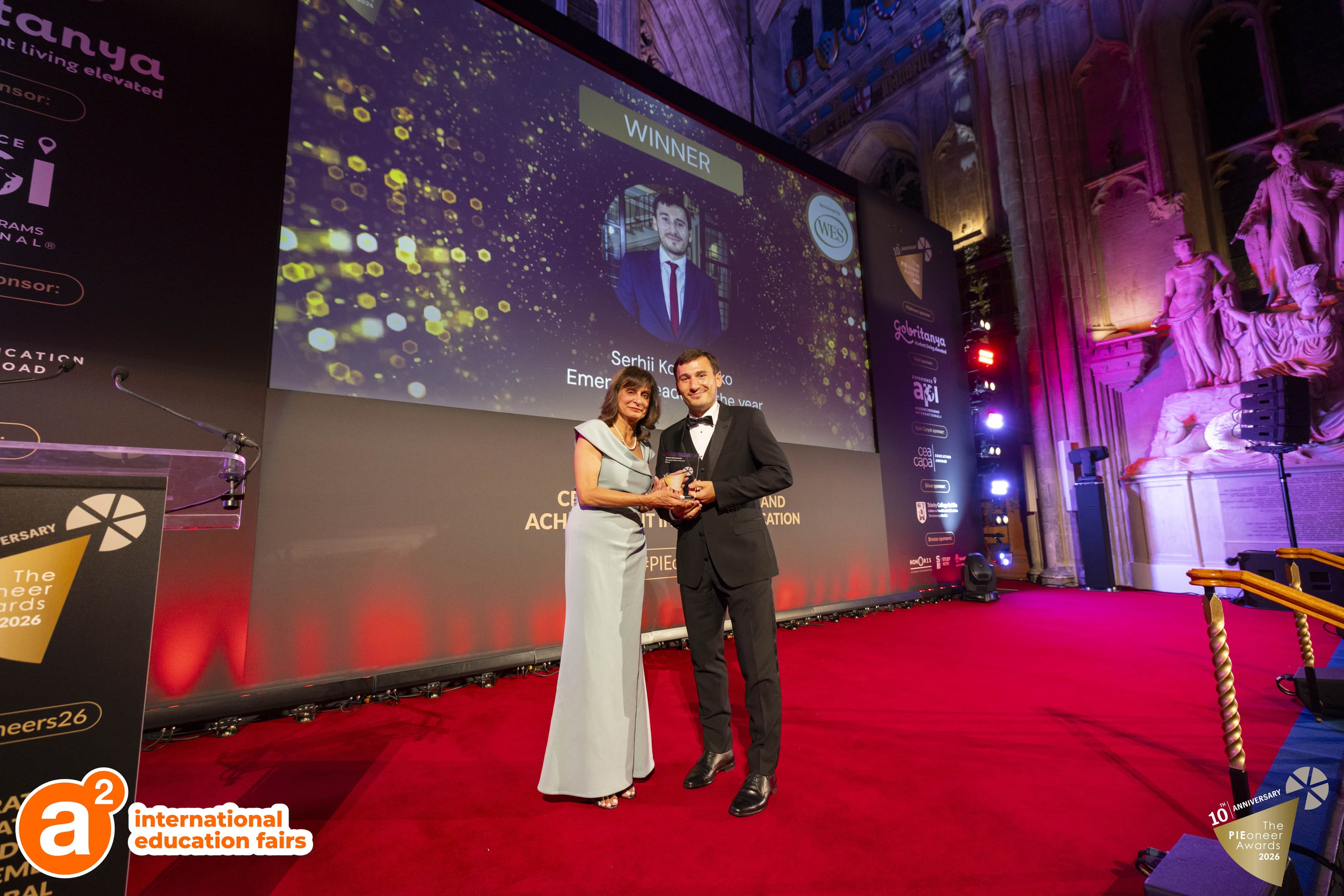 Dr. Serhii Kosianenko Wins Emerging Leader of the Year at the PIEoneer Awards 2026