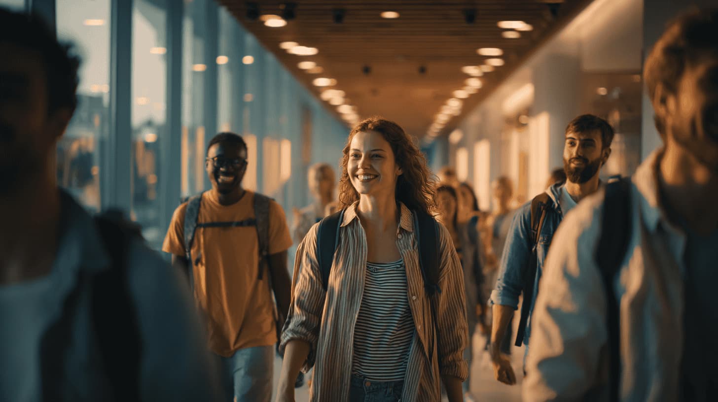 IHCL students walking together