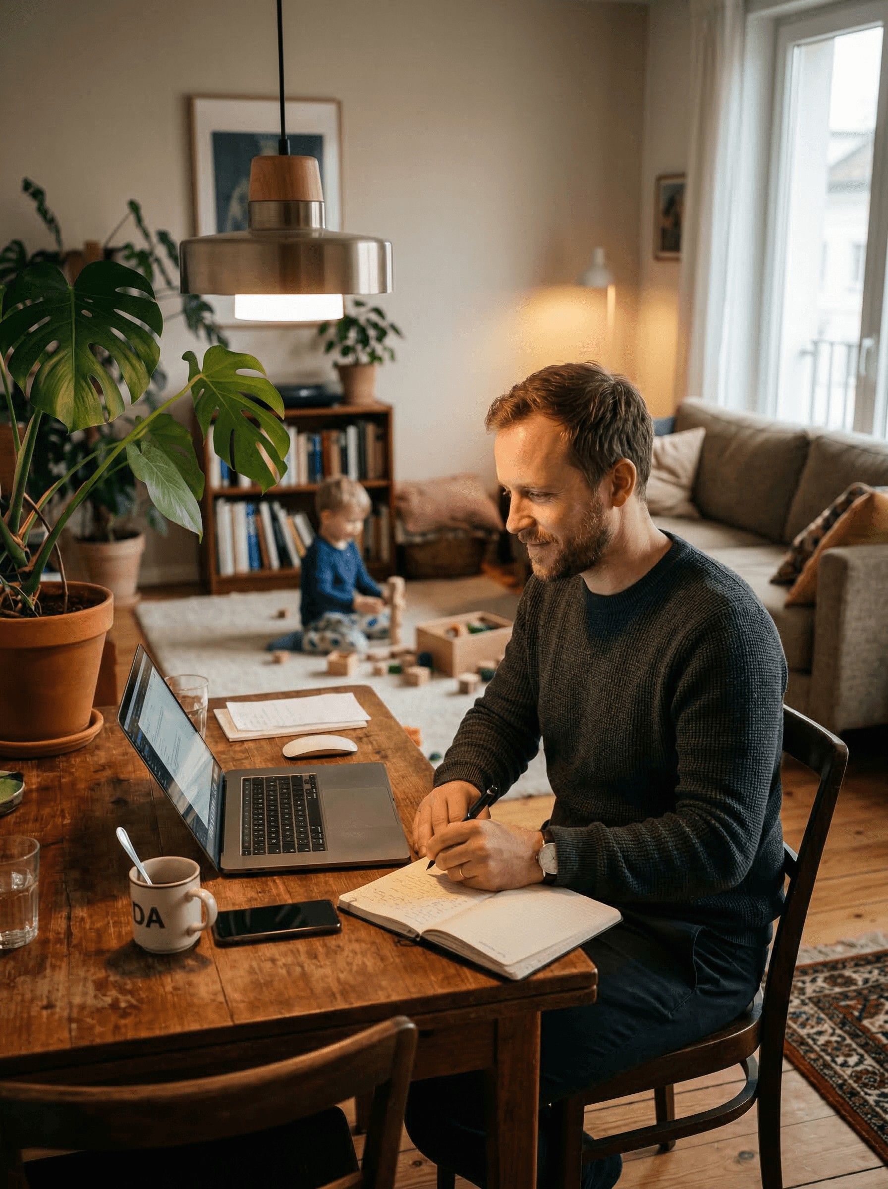 Student learning at home