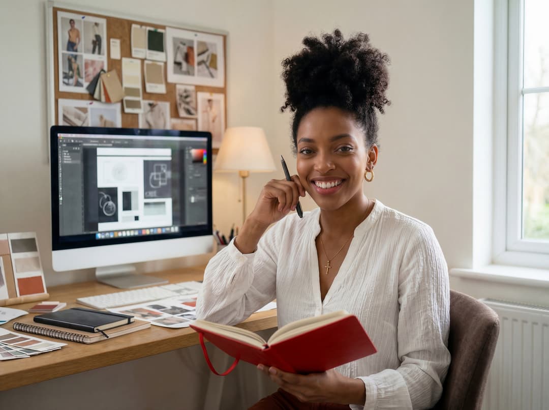 Student studying online